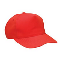 Orange Polyester 5 Panel Hunter/ Safety Cap